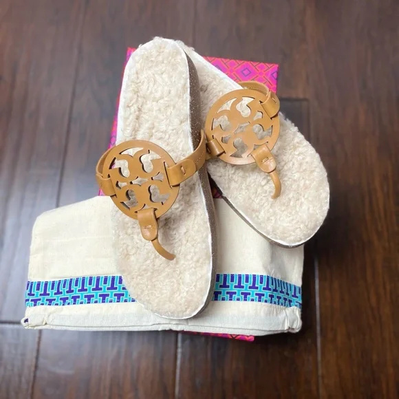 TORY BURCH shearling